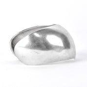 Sterling Silver Taxco Modernist Wavy Cuff Bracelet