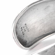 Sterling Silver Taxco Modernist Wavy Cuff Bracelet