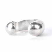 Sterling Silver Modernist Asymmetrical Silver Cuff