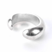 Sterling Silver Modernist Asymmetrical Silver Cuff