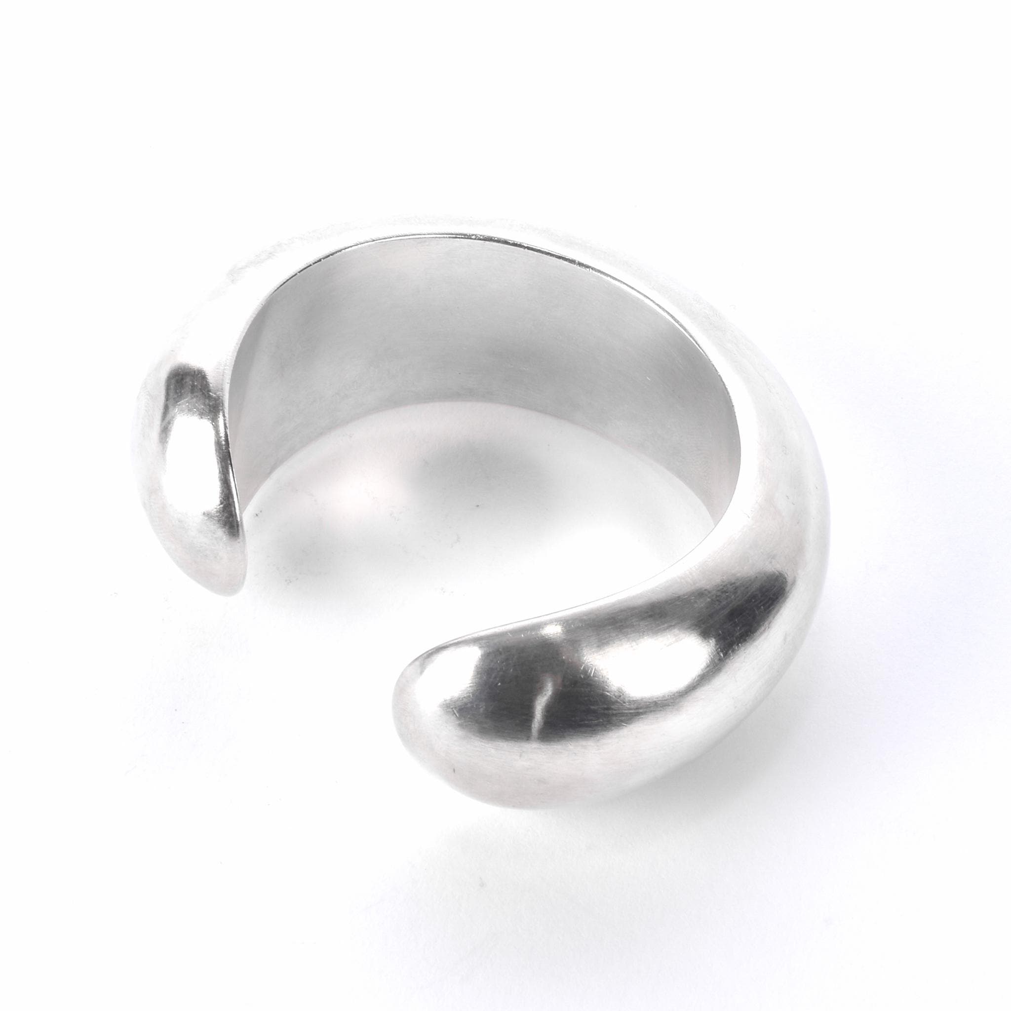 Sterling Silver Modernist Asymmetrical Silver Cuff