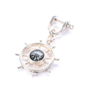 Vintage Tiffany & Co. Sterling Silver Nautical Compass Keychain