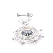 Vintage Tiffany & Co. Sterling Silver Nautical Compass Keychain