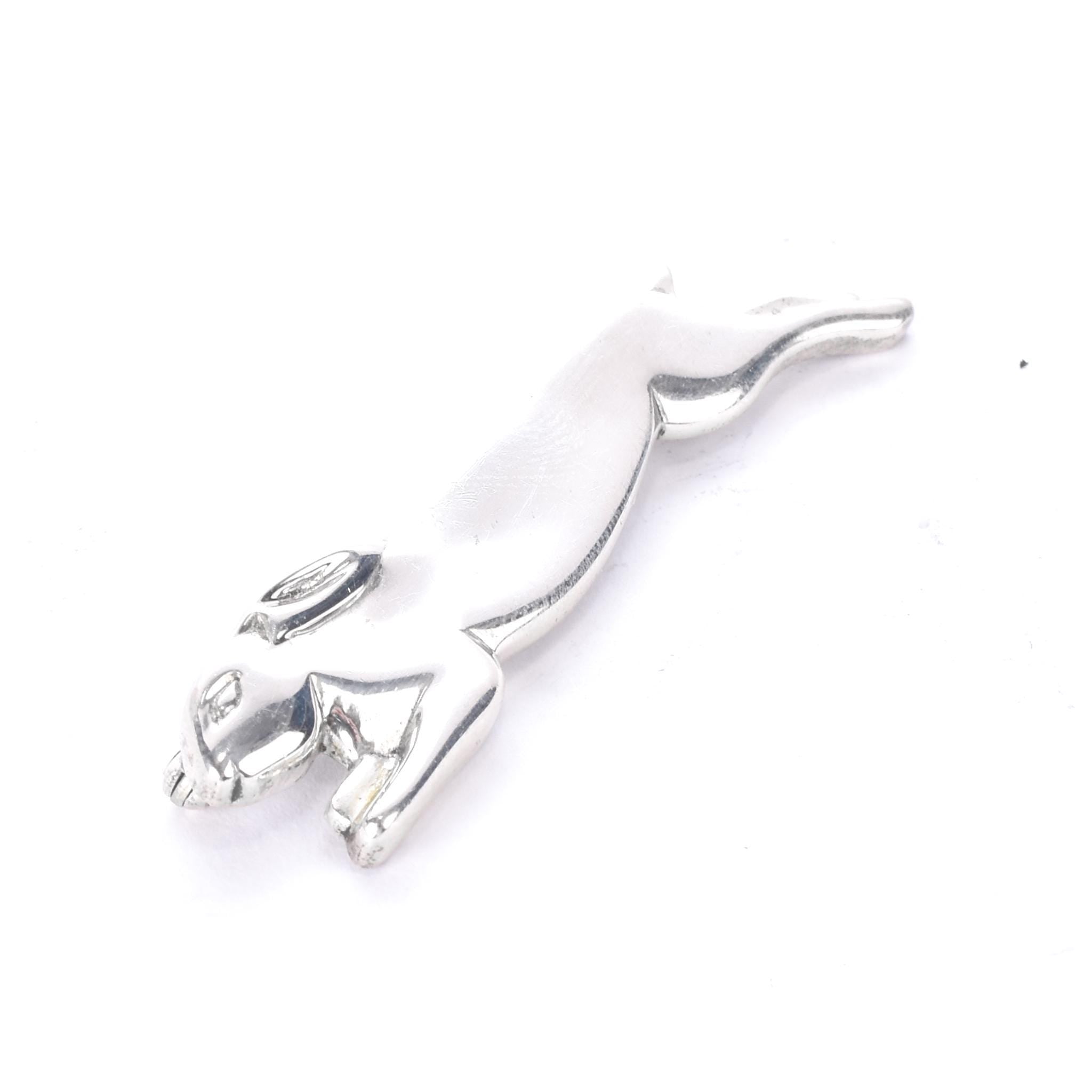 Vintage Tiffany & Co. Sterling Silver Leaping Rabbit Brooch