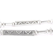 Navajo Signed R. Wiley Sterling Silver Necklace with Lapis Lazuli Pendant