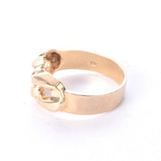 10K Gold Cuban Link Men's Statement Ring