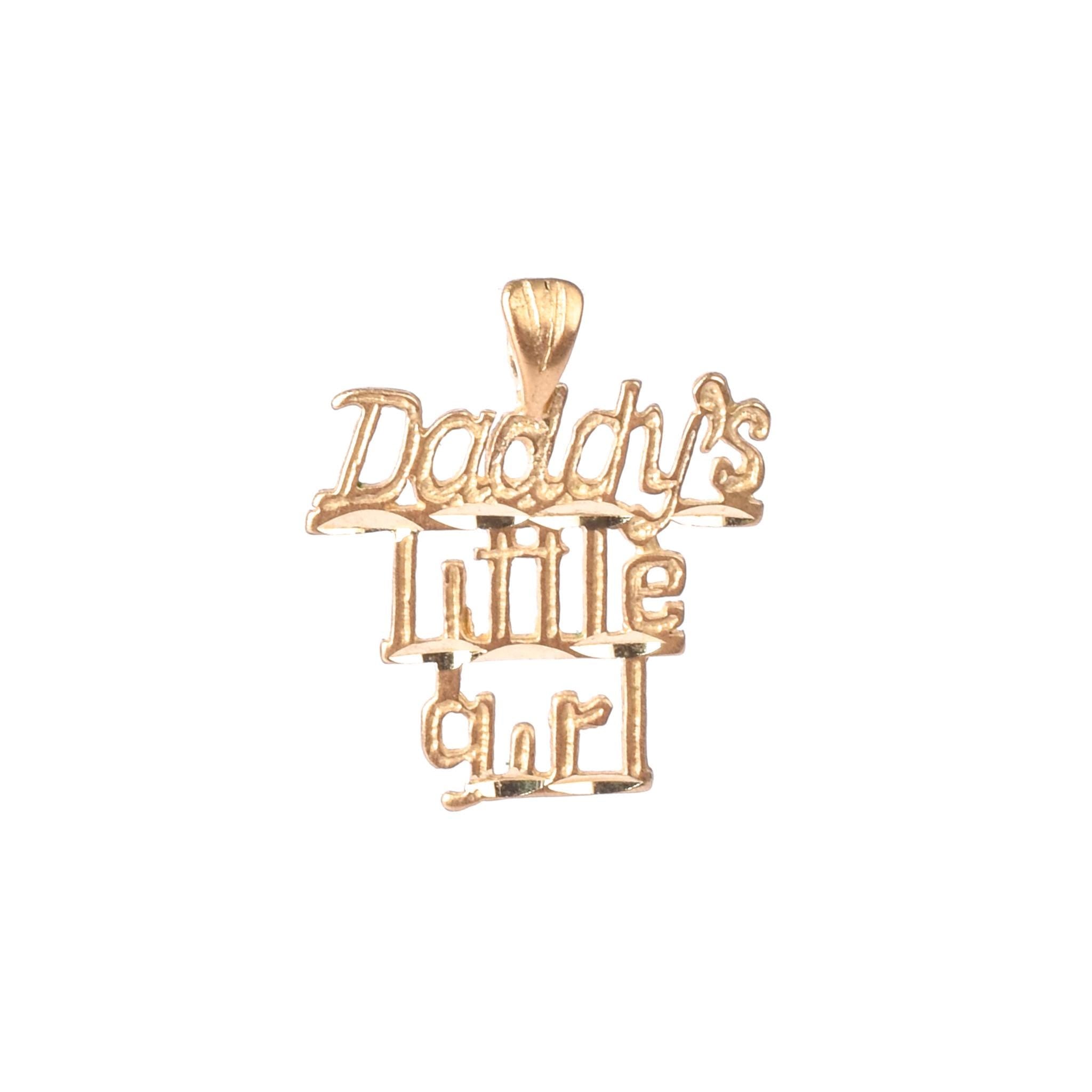 14K Gold "Daddy's Little Girl" Charm
