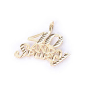 14K Gold "40 And Sporty" Charm