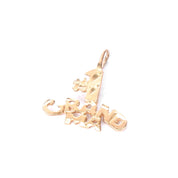 14K Gold "#1 Grandma" Charm