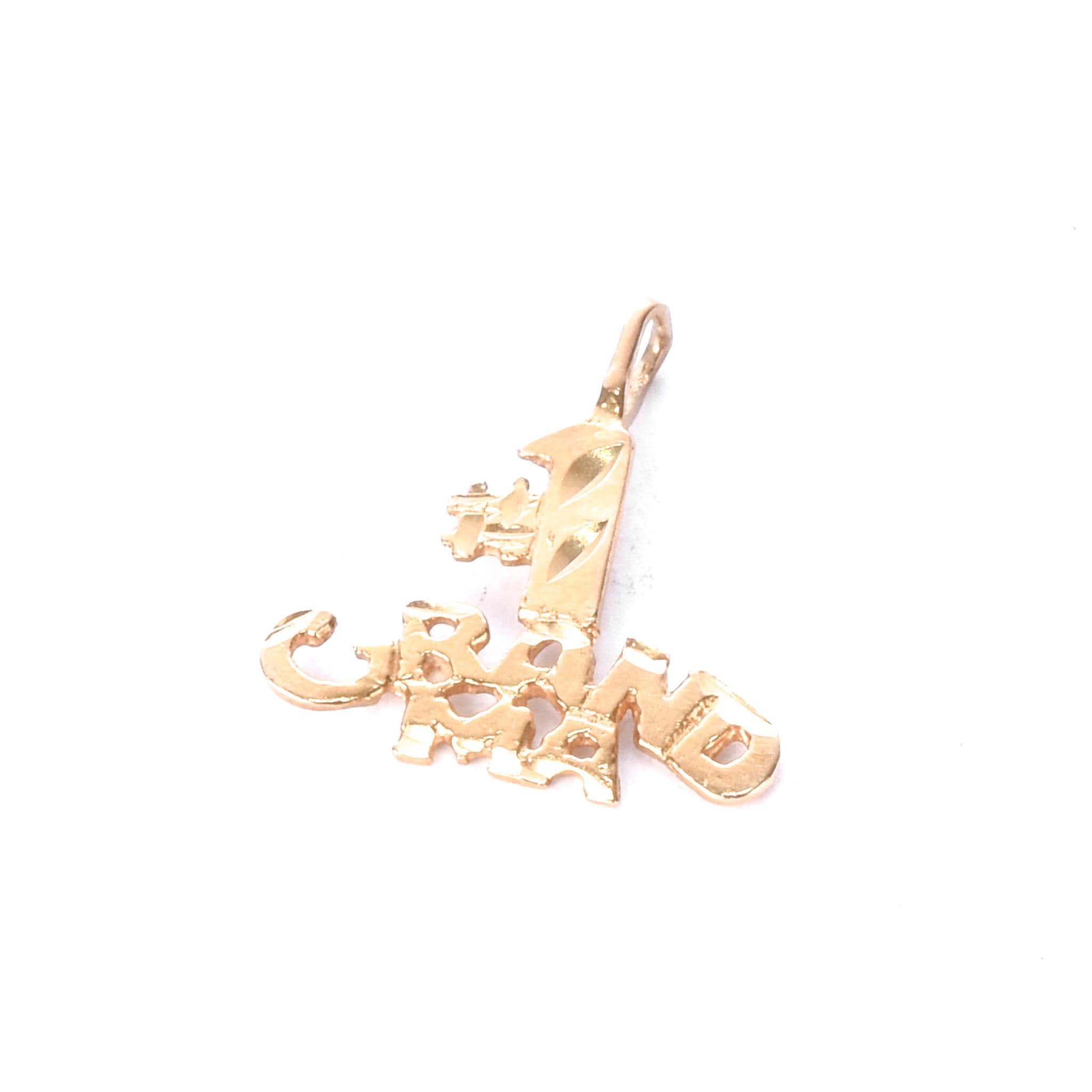 14K Gold "#1 Grandma" Charm