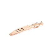 14K Gold Etched Knife Pendant