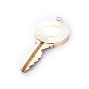 House Key Pendant with 14K Gold Medallion