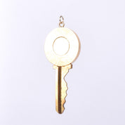 House Key Pendant with 14K Gold Medallion