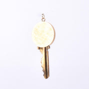 House Key Pendant with 14K Gold Medallion