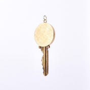 House Key Pendant with 14K Gold Medallion