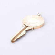 House Key Pendant with 14K Gold Medallion