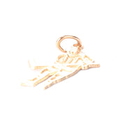 14K Gold Hockey Player Charm