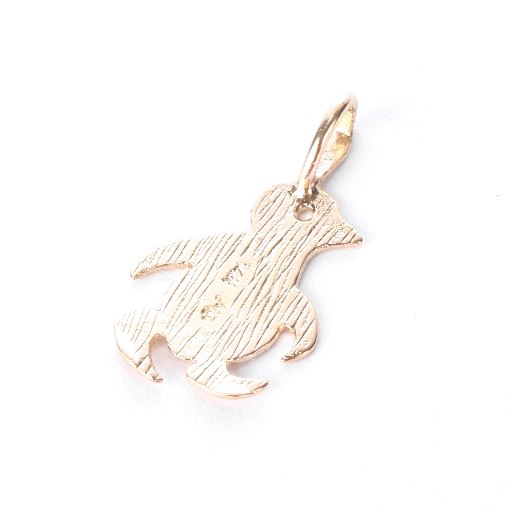 14K Gold Baby Penguin Charm