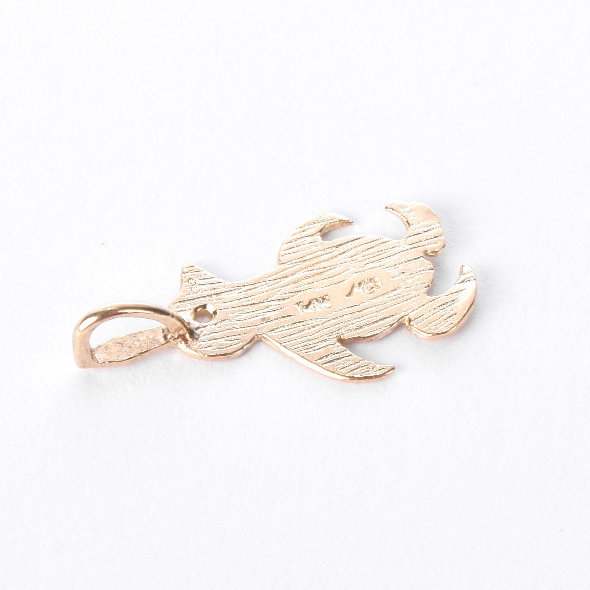 14K Gold Baby Penguin Charm