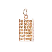 14K Gold Movable Abacus Pendant/Charm