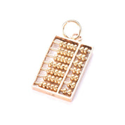 14K Gold Movable Abacus Pendant/Charm