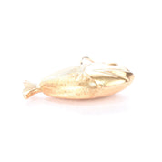18K Gold Smiling Fish Pendant/Charm