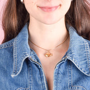 18K Gold Smiling Fish Pendant/Charm