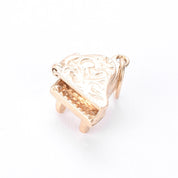 14K Gold Miniature Piano Charm with Opening Lid