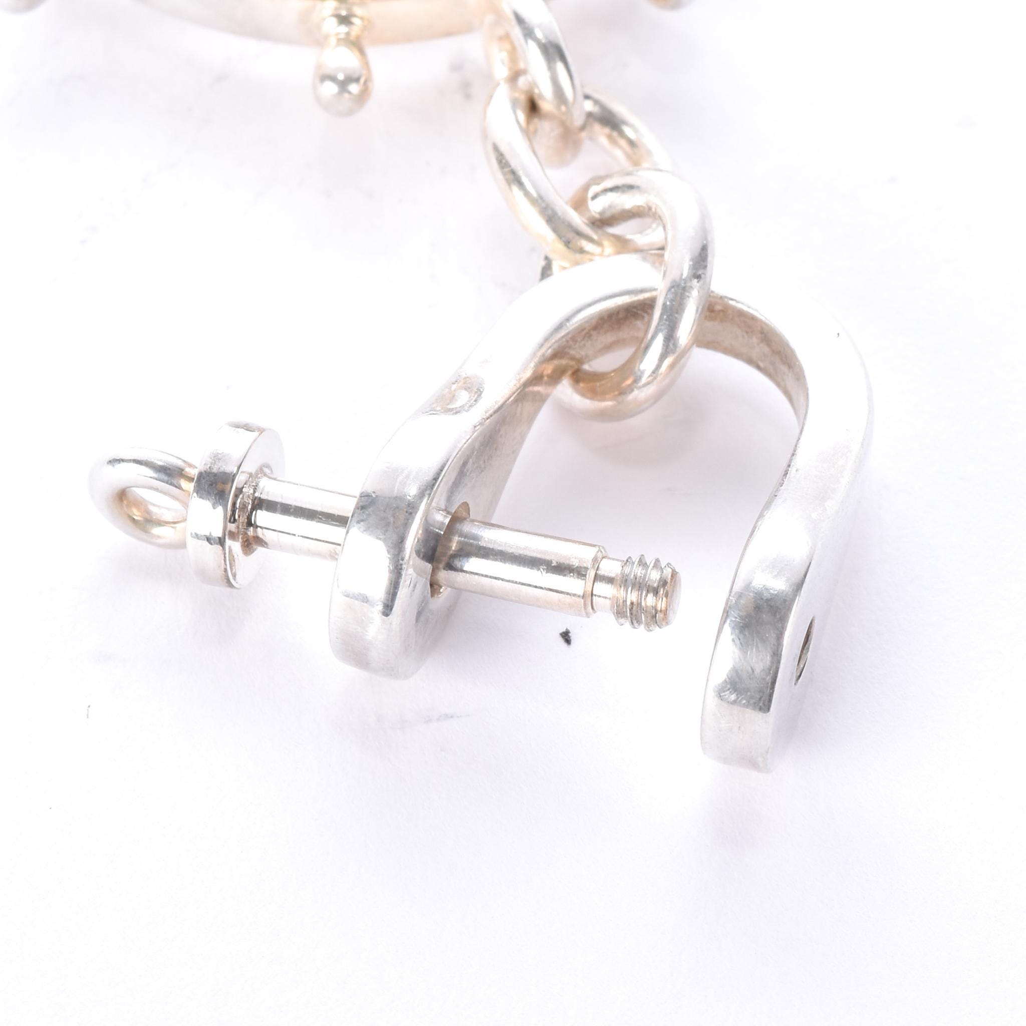 Vintage Tiffany & Co. Sterling Silver Nautical Compass Keychain