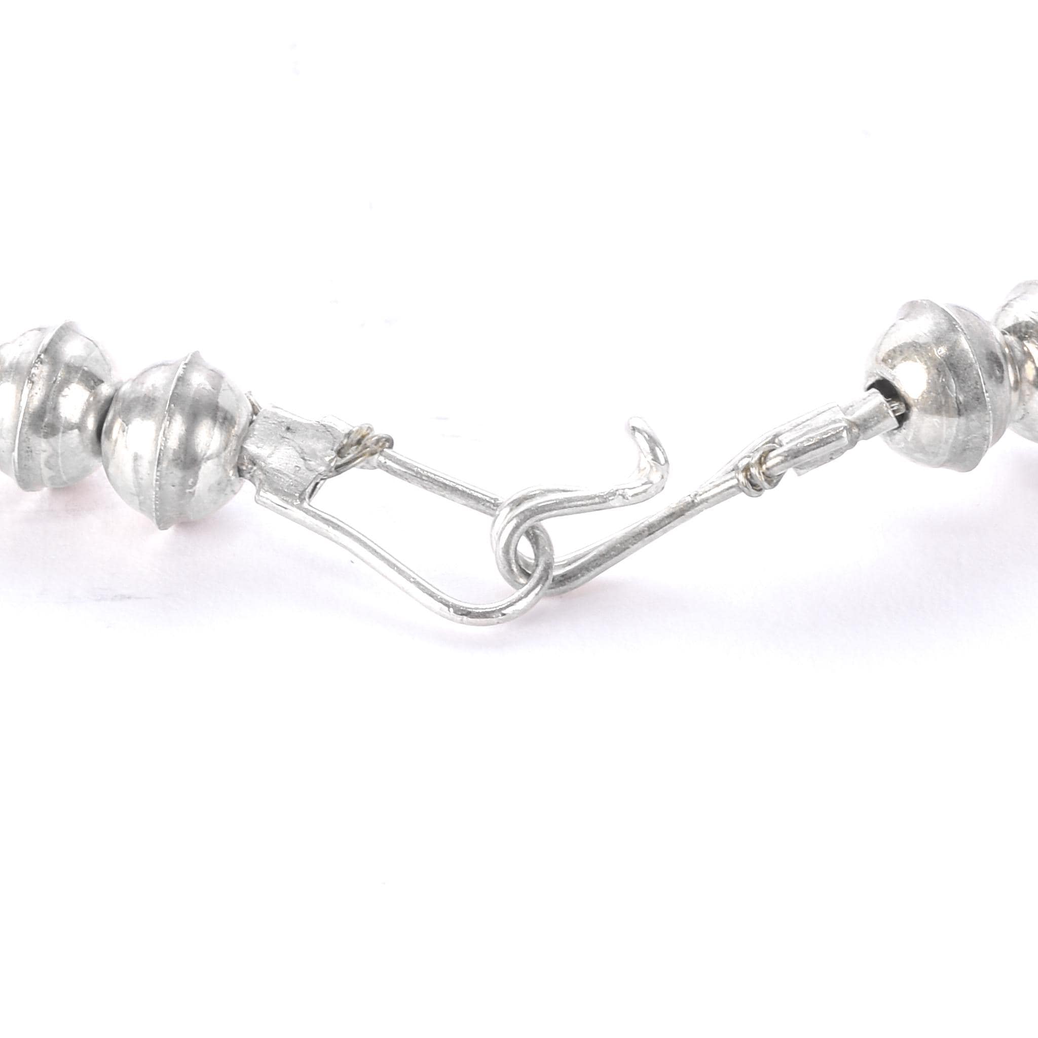 Navajo Sterling Silver and Turquoise Squash-Blossom Style Collar Necklace