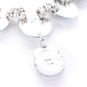 Navajo Sterling Silver and Turquoise Squash-Blossom Style Collar Necklace