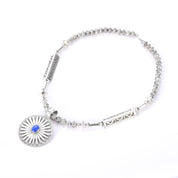 Navajo Signed R. Wiley Sterling Silver Necklace with Lapis Lazuli Pendant