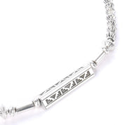 Navajo Signed R. Wiley Sterling Silver Necklace with Lapis Lazuli Pendant