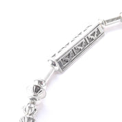 Navajo Signed R. Wiley Sterling Silver Necklace with Lapis Lazuli Pendant