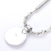 Navajo Signed R. Wiley Sterling Silver Necklace with Lapis Lazuli Pendant