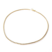Vintage David Yurman 3.2mm 18K Gold Box Chain Necklace
