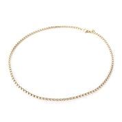 Vintage David Yurman 3.2mm 18K Gold Box Chain Necklace