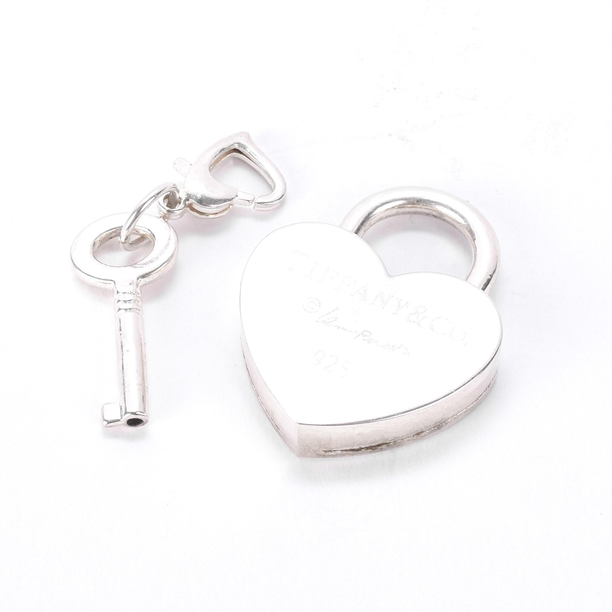 Vintage Tiffany & Co. Elsa Peretti Sterling Silver Padlock and Key