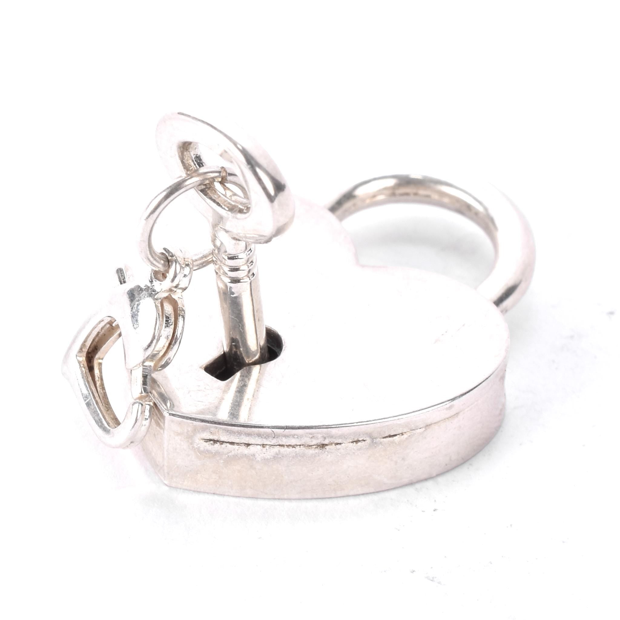 Vintage Tiffany & Co. Elsa Peretti Sterling Silver Padlock and Key