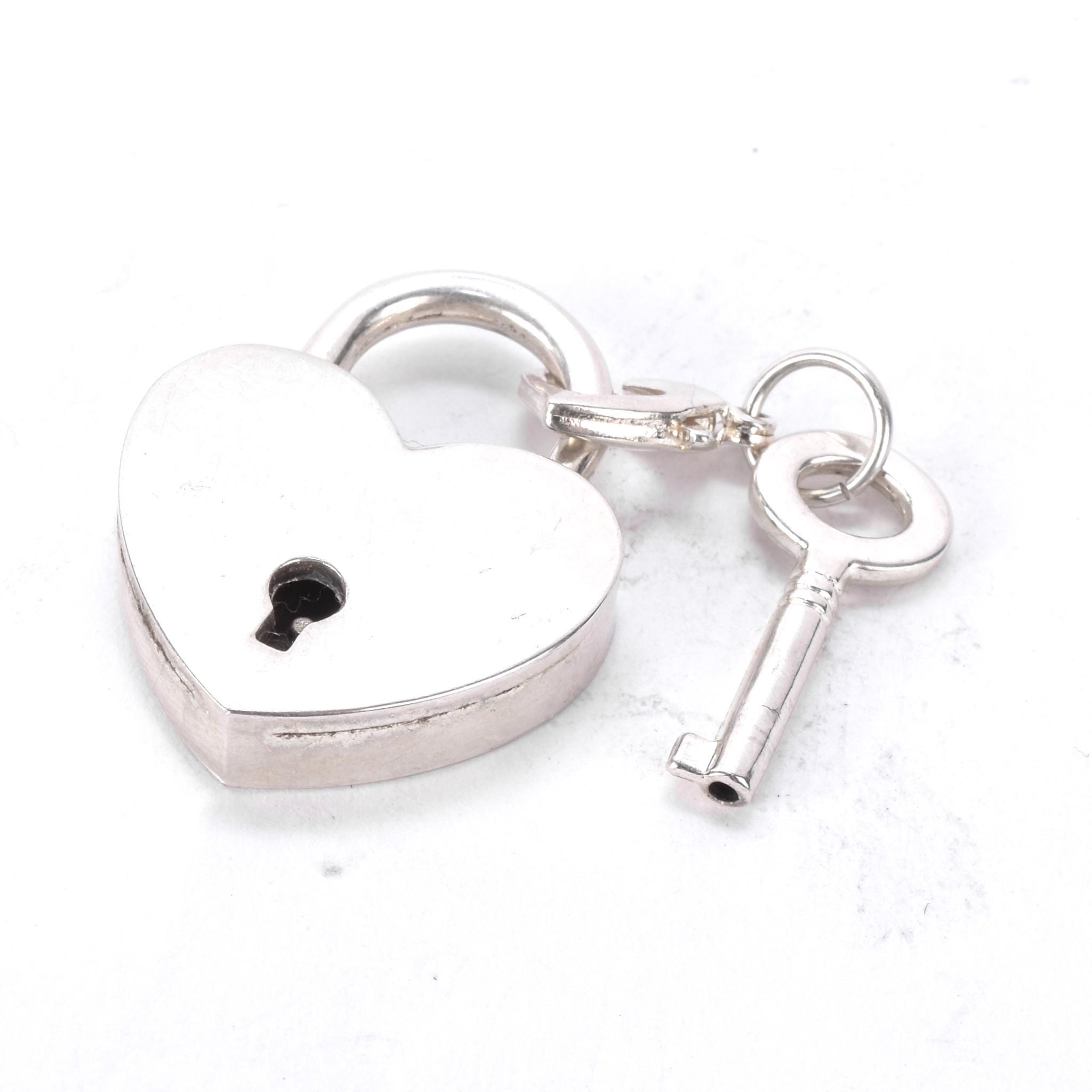 Vintage Tiffany & Co. Elsa Peretti Sterling Silver Padlock and Key