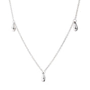Vintage Tiffany & Co. Elsa Peretti Sterling Silver Three Teardrop Necklace