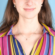 Vintage Tiffany & Co. Elsa Peretti Sterling Silver Three Teardrop Necklace