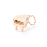 14K Gold Miniature Piano Charm with Opening Lid