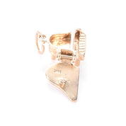 14K Gold Miniature Piano Charm with Opening Lid