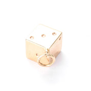 14K Gold Dice Pendant/Charm