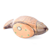 1970s David Stewart Lions Valley Fish Ceramic Planter Pot