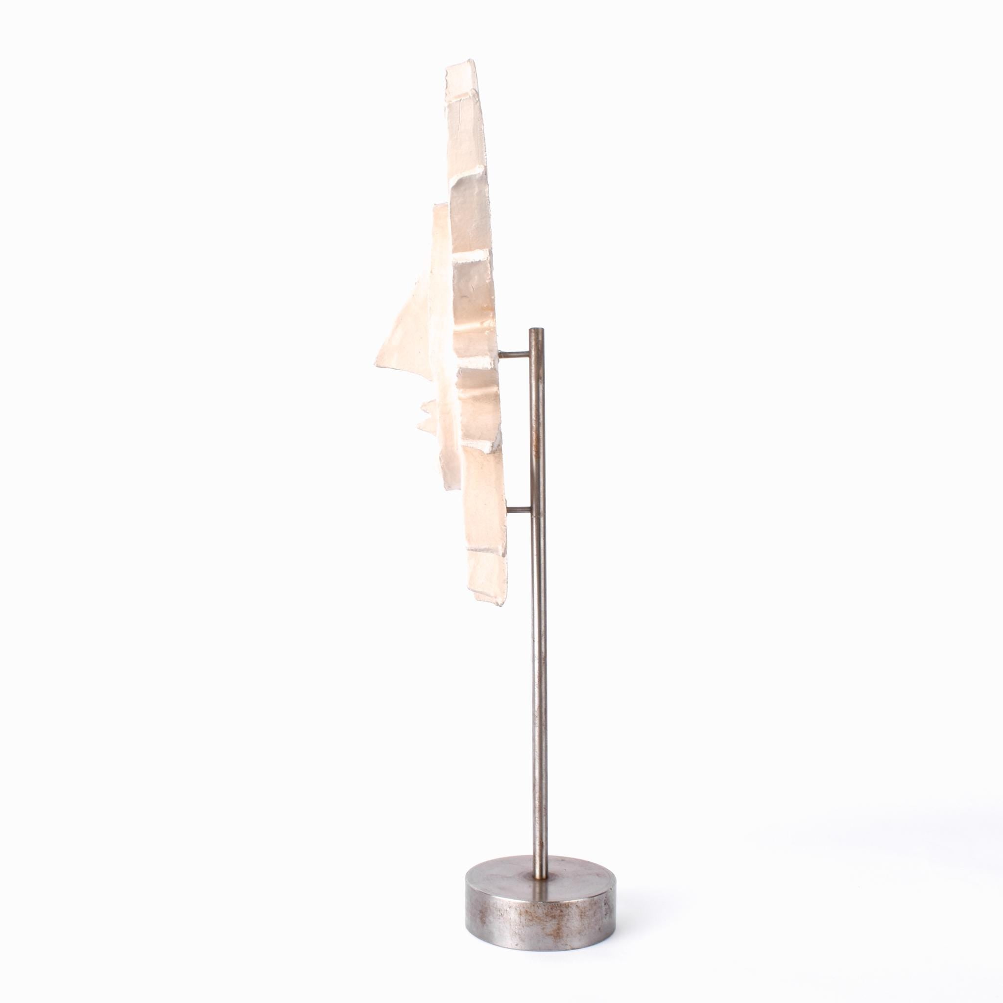 1970-80s Bennington Pottery Sun Sculpture on Stand by David Gil