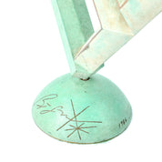 1986 Signed "Reposeful Wind" Bronze Sculpture by Bismarck Victoria