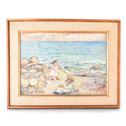 David Burliuk Unknown Title Original Oil Painting