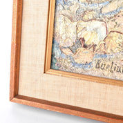 David Burliuk Unknown Title Original Oil Painting